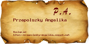 Przepolszky Angelika névjegykártya